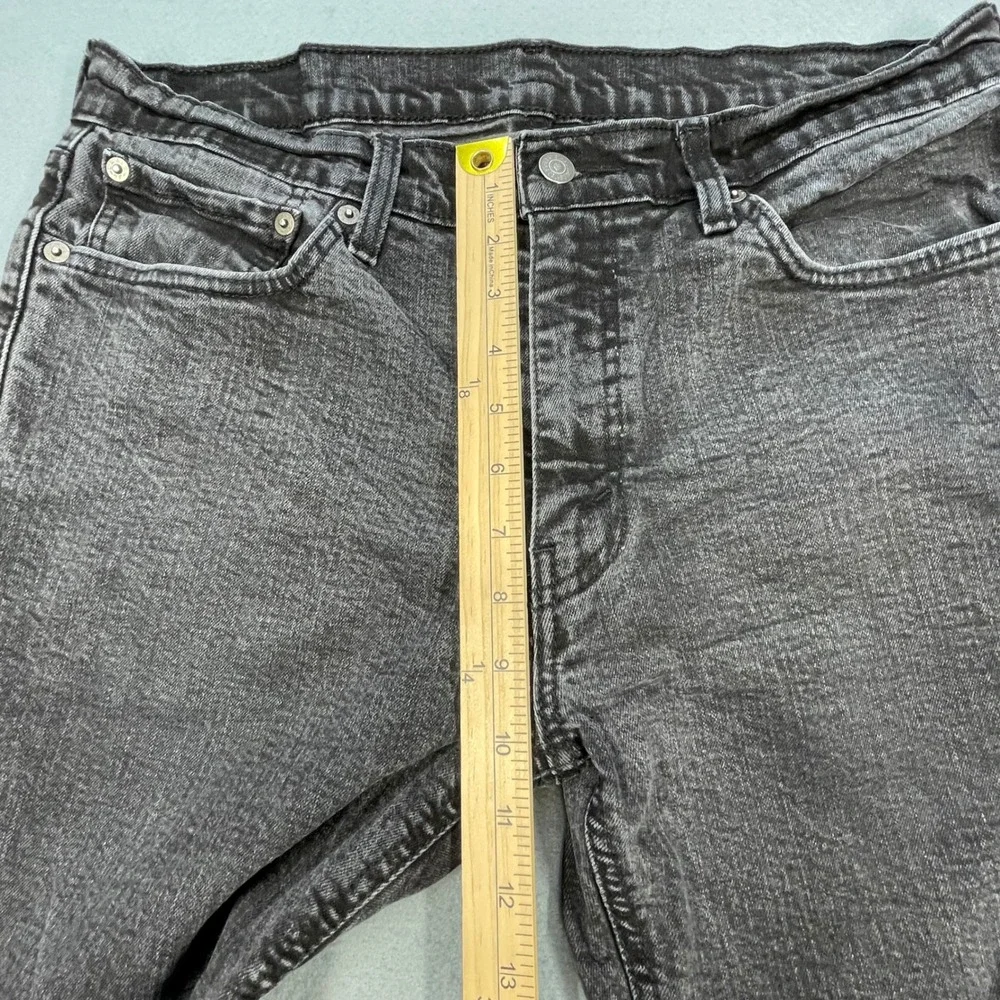 Levi's Black 541 Athletic Taper Stretch Denim Jeans Mens 34x32